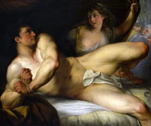 Samson zerbricht seine Fesseln oder Samson und Delilah